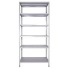 Estante Armário De Aço 6 Bandejas 90cm Cinza Suporta 240kg