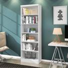 Estante Armário Livreiro Multiuso c/ 5 Prateleiras Linus Qmovi - Branco (1404.5) Estante Armário Livreiro Multiuso c/ 5 Prateleiras Linus Qmovi - Branco (1404.5)