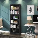 Estante Armário Livreiro Multiuso c/ 5 Prateleiras Linus Qmovi - Preto Fosco (1404.37) Estante Armário Livreiro Multiuso c/ 5 Prateleiras Linus Qmovi - Preto Fosco (1404.37)