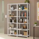 Estante Armário Multiuso para Escritório 118cm 10 Prateleiras Branco Madesa