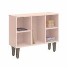 Estante Baixa 5 Nichos Infinity Rosa/Blush Line