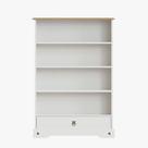 Estante Baixa Corona Mexicana 1gaveta Creme/carvalho Estante Baixa Corona Mexicana 1gaveta Creme/carvalho