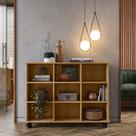 Estante Baixa Nicho com Rodízios 108cm Estante Baixa Nicho com Rodízios 108cm