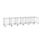 Estante Baixa Prateleira para Quarto Infantil Aramado 6 Nichos Horizontal Branco Livros Brinquedos Estante Baixa Prateleira para Quarto Infantil Aramado 6 Nichos Horizontal Branco Livros Brinquedos