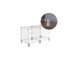 Estante Balcão Aramado 2 Nichos Horizontal para Livros Brinquedos Branco