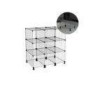 Estante Balcão Aramado 9 Nichos com 40cm Profundidade Preto Prática e Resistente