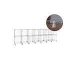 Estante Balcão de Loja Expositor Aramado 14 Nichos Horizontal Branco Roupas Produtos Estante Balcão de Loja Expositor Aramado 14 Nichos Horizontal Branco Roupas Produtos