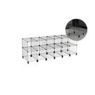 Estante Balcão Expositor Aramado 12 Nichos Horizontal 40cm Profundidade Preto Estante Balcão Expositor Aramado 12 Nichos Horizontal 40cm Profundidade Preto