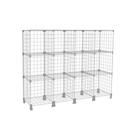 Estante Balcão Expositor Aramado 12 Nichos Horizontal Branco Prateleira de Aço