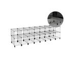 Estante Balcão Expositor Aramado 16 Nichos Horizontal 40cm Profundidade Preto