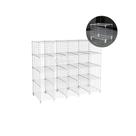 Estante Balcão Expositor Aramado 20 Nichos Horizontal 40cm Profundidade Branco