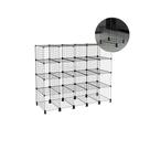 Estante Balcão Expositor Aramado 20 Nichos Horizontal 40cm Profundidade Preto