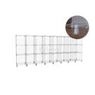 Estante Balcão Expositor Aramado 24 Nichos Horizontal Branco Organizador de Loja Roupas Estante Balcão Expositor Aramado 24 Nichos Horizontal Branco Organizador de Loja Roupas