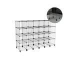 Estante Balcão Expositor Aramado 24 Nichos Horizontal Preto 40cm