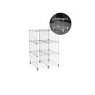 Estante Balcão Expositor Aramado 6 Nichos 40cm Profundidade Branco Prateleira de Aço