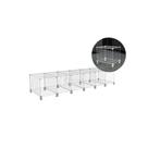 Estante Balcão Expositor Aramado 6 Nichos Horizontal Branco 40cm