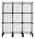 Estante Balcão Expositor Aramado 9 Nichos Telado 40cm Preto