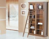 Estante Biblioteca Vicenza 2 Corpos Madeira Maciça Com Escada Weihermann