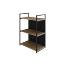 Estante C/03 Prateleiras 84x60x33cm C/fundo Yon Vermont Oak/ Vermont Oak/