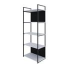 Estante C/05 Prateleiras 152x60x33cm C/fundo Yon Branco Tx/ Branco Tx/ Estante C/05 Prateleiras 152x60x33cm C/fundo Yon Branco Tx/ Branco Tx/