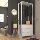 Estante Closet com 3 Gavetas e 1 Cabideiro - Branco