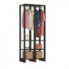 Estante Closet Yes 80cm com 2 Cabideiros - Grafite
