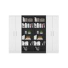 Estante com Livreiro e Multiuso Preto/Branco - FdECOR Estante com Livreiro e Multiuso Preto/Branco - FdECOR