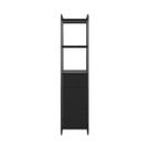 Estante Compacta Multifuncional Escritório Home Office Design Industrial Com Nichos Porta Gaveta