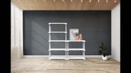 Estante Cube Eco5 - 5 prateleiras branca