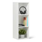 Estante de 3 nichos Amazon Basics, branca, organizador de armazenamento Estante de 3 nichos Amazon Basics, branca, organizador de armazenamento