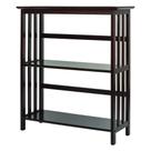 Estante de 3 prateleiras Shelf Casual Home Mission Style Espresso
