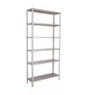 Estante De Aço-6 Bandejas-30 Cm De Profundidadecinza