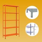 Estante De Aço Bipartida 5 Prateleiras CH 26 Reforçada Estante De Aço Bipartida 5 Prateleiras CH 26 Reforçada