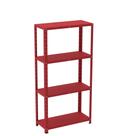 Estante de Aço com 4 Prateleiras Linha Light 1,40 M Vermelho