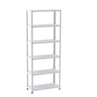 Estante de Aço com 6 Prateleiras Linha Light 2,0 M Branco Estante de Aço com 6 Prateleiras Linha Light 2,0 M Branco
