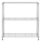 Estante De Aco Cromado 3 Prateleiras 90x90x35cm 150kg Spaceo