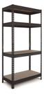 Estante De Aco E Madeira 4 Prateleiras 176x75x40cm Fixser