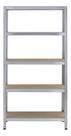 Estante De Aco E Madeira 5 Prateleiras 176x90x40 Cm Spaceo