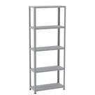 Estante De Aço Light 5 Prateleiras Cinza 180X70x30 - Pandin