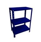 Estante de Aço Mini com 3 Prateleiras 45x27cm 45kg Coluna Bipartida