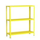 Estante De Aço Multiuso Livros Decorações Ferramentas 03 Prateleiras EAF007007 Amarelo