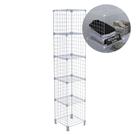 Estante de Aço Organizadora Multiuso 5 Nichos 40x40 para Roupas Livros Discos de Vinil LPs Prateleira de Aço Vertical Branco