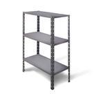 Estante de Aço Prateleira Modular Multiuso Armário Livreiro Com 3 Bandejas até 30kg por bandejas