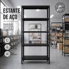 Estante de Aço Prateleira Modular Multiuso Armário Livreiro Com 6 Bandejas até 30kg por bandejas