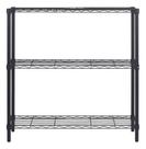 Estante De Aco Preto 3 Prateleiras 90x90x35cm 150 Kg Spaceo