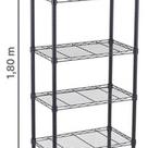 Estante De Aco Preto 6 Prateleiras 180x60x35cm 300 Kg Spaceo