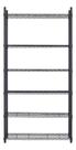 Estante De Aco Preto 6 Prateleiras 180x90x35cm 300kg Spaceo