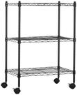 Estante de armazenamento Amazon Basics 3-Shelf Black Metal Estante de armazenamento Amazon Basics 3-Shelf Black Metal