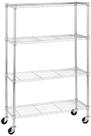 Estante de armazenamento Amazon Basics 4-Shelf Chrome