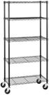 Estante de armazenamento Amazon Basics 5-Shelf Black Metal
